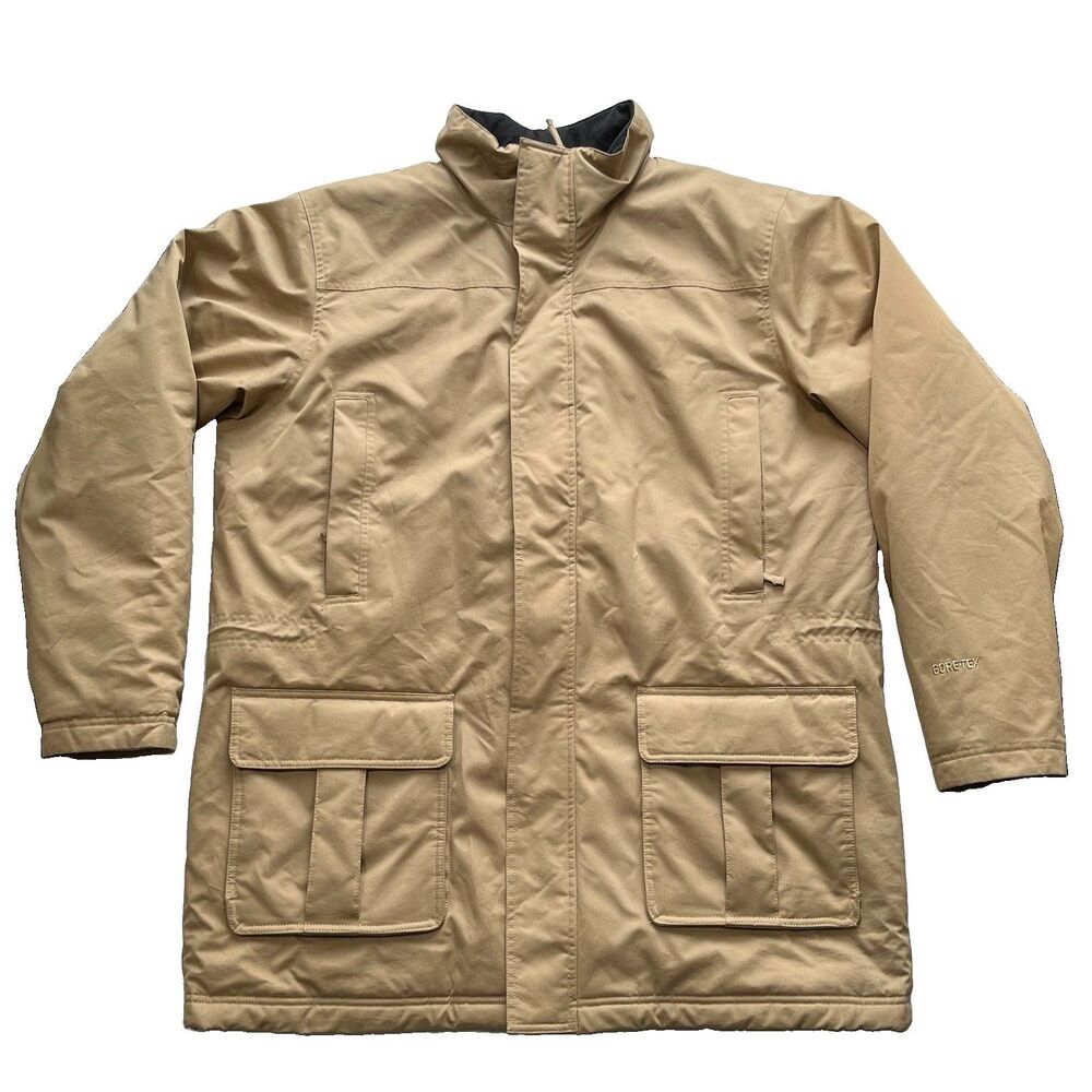 LL Bean Jacket Mens XXL Tall Goretex Parka Insulated Wool Liner Waterproof Heavy